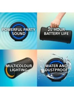 Sony XG300 X-Series Portable Wireless Speaker -Digital Station V7NE7 SQ7 0000000004 BLACK SLd3