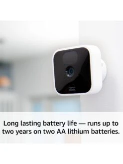 Amazon Blink Indoor , Wireless, HD Security Camera With Two-year Battery Life, Motion Detection, Two-way Audio , 1-Camera System -Digital Station V7WJM SQ4 0000000013 WHITE SLd