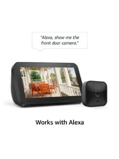 Amazon Blink Outdoor , Wireless, Weather-resistant HD Security Camera With Two-year Battery Life -Digital Station V7WJN SQ5 0000000004 BLACK SLd1