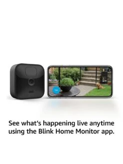 Amazon Blink Outdoor , Wireless, Weather-resistant HD Security Camera With Two-year Battery Life -Digital Station V7WJN SQ6 0000000004 BLACK SLd2