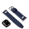 Police Wings Blue Leather Mens Apple Srap
