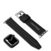 Police Pyramid Black Leather Mens Apple Srap