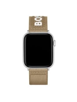 BOSS Gents BOSS #TIDE Camel Ocean-Bound Velcro Apple Watch Strap -Digital Station V8AYD SQ3 0000000143 BROWN MDd