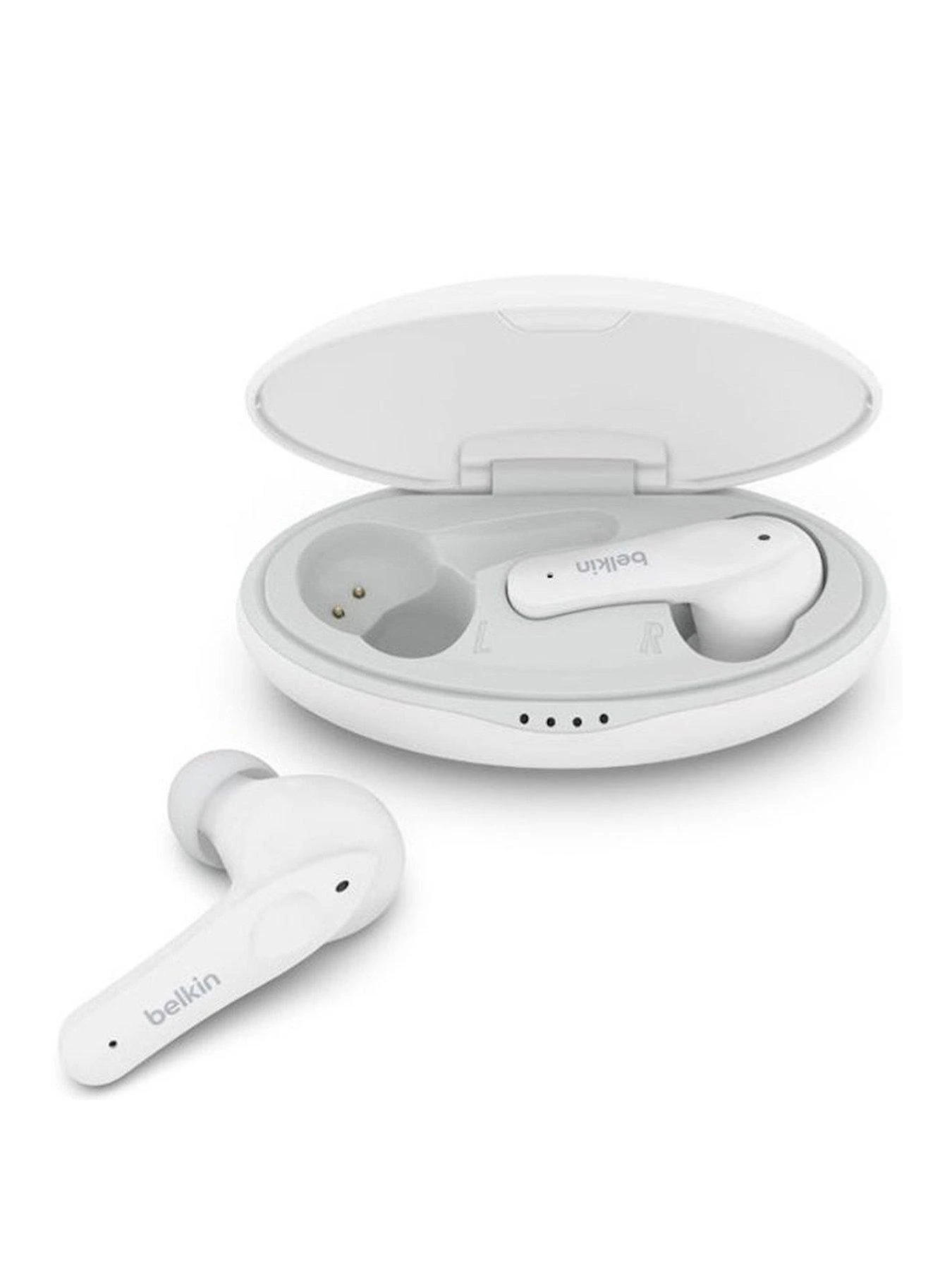 Belkin SoundForm Nano True Wireless Earbuds For Kids - White 1 Belkin SoundForm Nano True Wireless Earbuds For Kids - White