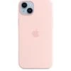 Apple IPhone 14 Plus Silicone Case With MagSafe - Chalk Pink