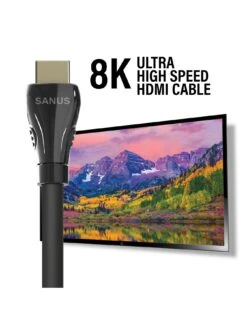 SANUS SAC-21HDMI4 Ultra High-Speed HDMI Cable, 4-meter -Digital Station V9G2P SQ7 0000000004 BLACK SLd5