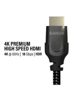 SANUS SAC-20HDMI1 Premium Certified High Speed HDMI Cable, 1-meter 9 SANUS SAC-20HDMI1 Premium Certified High Speed HDMI Cable, 1-meter -Digital Station V9G2T SQ5 0000000004 BLACK SLd3