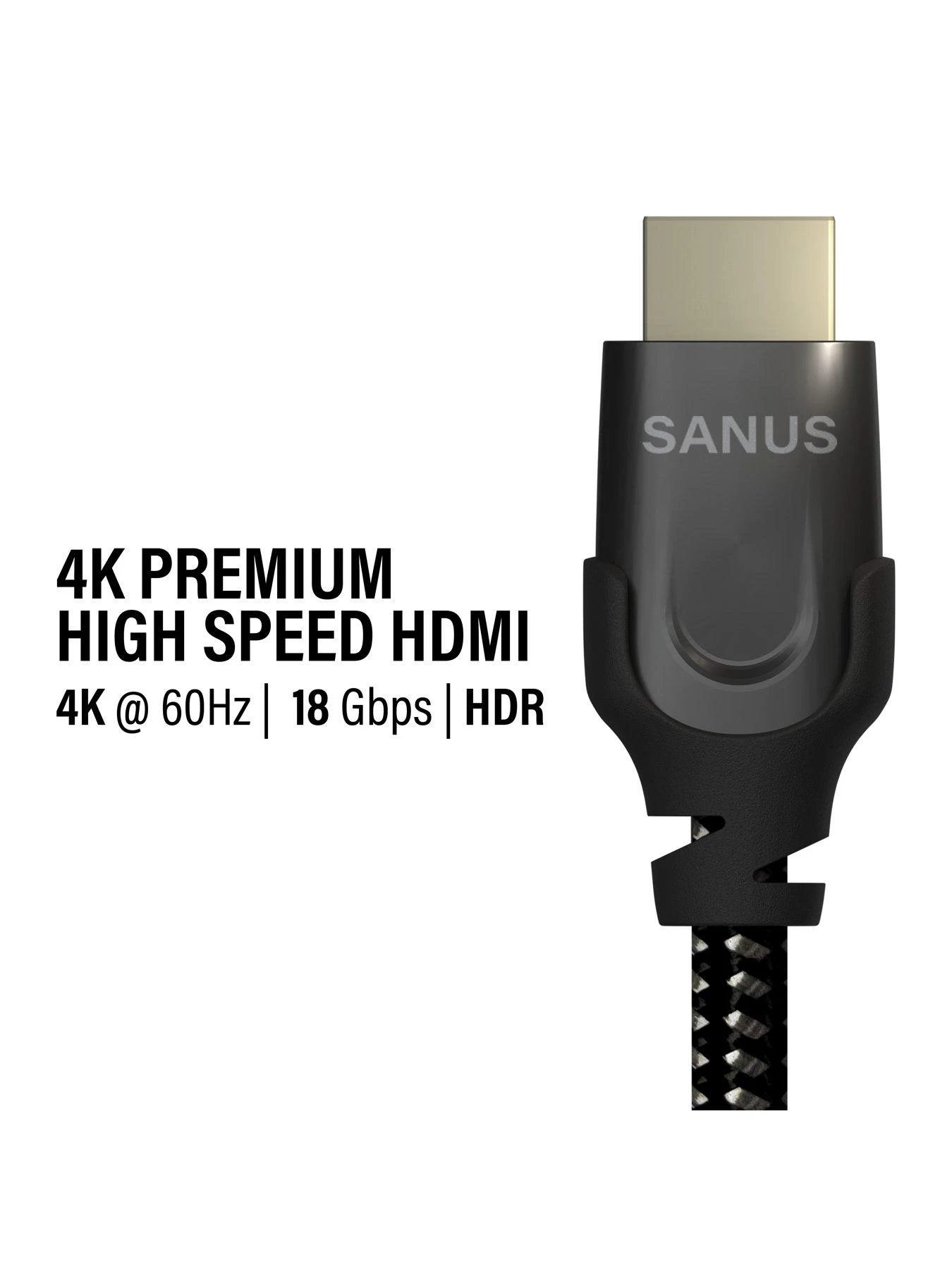 SANUS SAC-20HDMI1 Premium Certified High Speed HDMI Cable, 1-meter 5 SANUS SAC-20HDMI1 Premium Certified High Speed HDMI Cable, 1-meter - Image 5