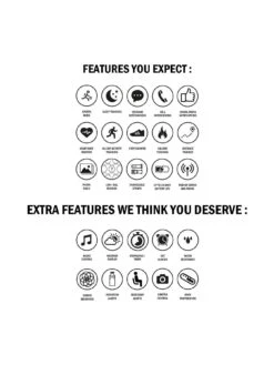 Sekonda Flex Men's Smartwatch - Black Stainless Steel -Digital Station V9I07 SQ6 0000000004 BLACK SLd2