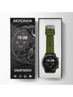 Sekonda Active Men's Silicone Strap Smartwatch - Green/Black -Digital Station V9I08 SQ4 0000000017 RED SLd