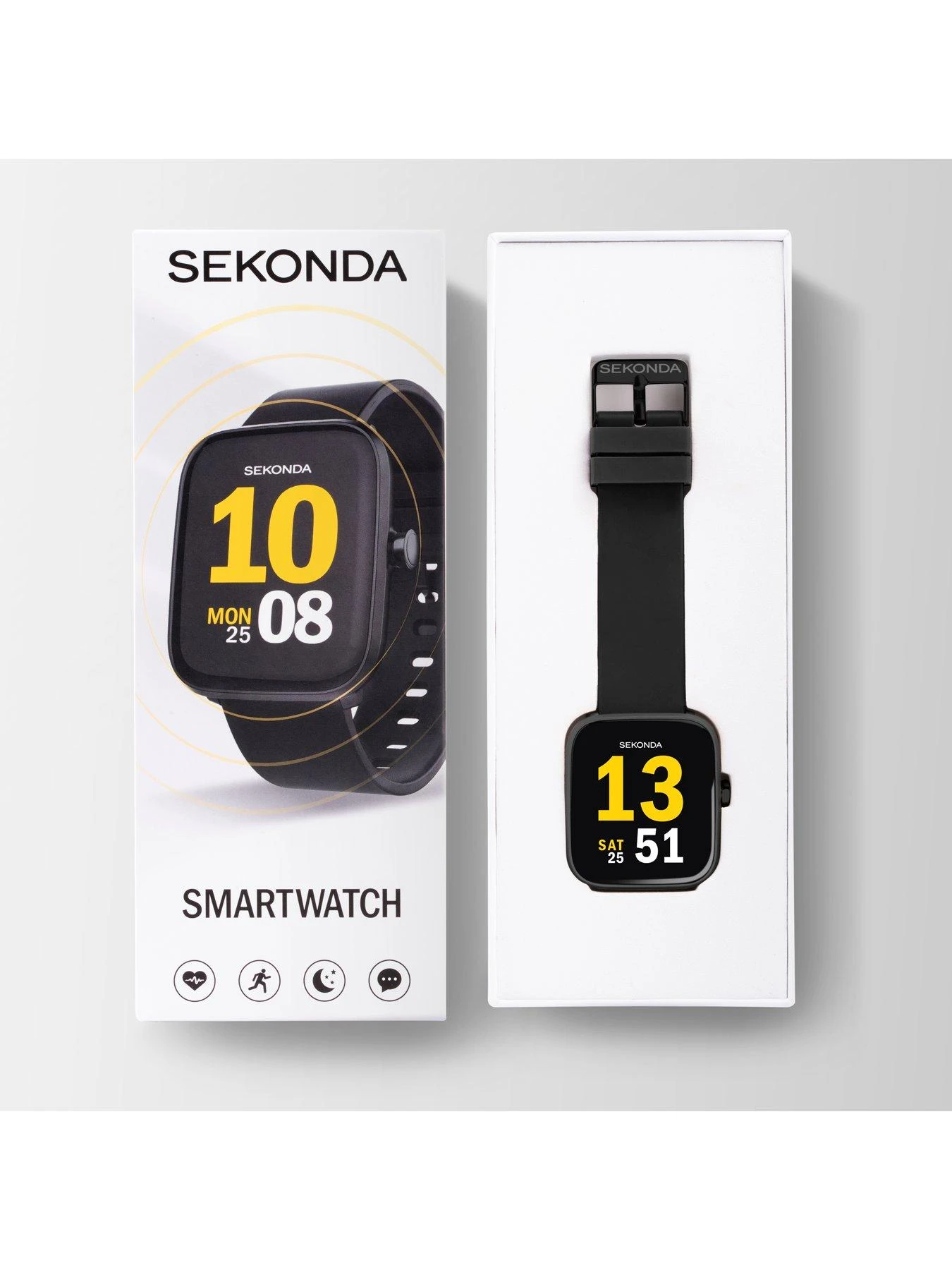 Sekonda Mens Motion Smart Watch - Black Silicone Strap With Black Dial 4 Sekonda Mens Motion Smart Watch - Black Silicone Strap With Black Dial - Image 4