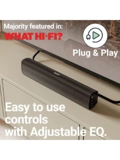 Majority Bowfell Plus Soundbar & Sub 100W -Digital Station VA3FJ SQ4 0000000004 BLACK SLd