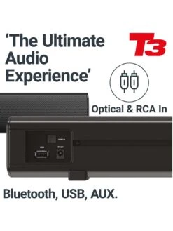 Majority Bowfell Plus Soundbar & Sub 100W -Digital Station VA3FJ SQ5 0000000004 BLACK SLd1