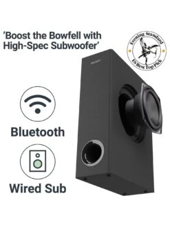 Majority Bowfell Plus Soundbar & Sub 100W -Digital Station VA3FJ SQ6 0000000004 BLACK SLd2