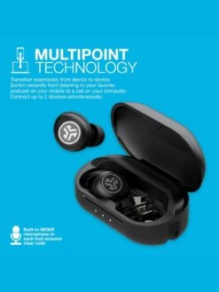 JLab JBuds Air Pro True Wireless Headphones - Black -Digital Station VASAR SQ4 0000000004 BLACK SLd