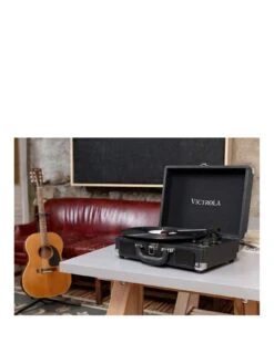 Victrola Journey Portable Record Player (Black) - Bluetooth 5.0 Suitcase Turntable With Built-In Stereo Speakers 6 Victrola Journey Portable Record Player (Black) - Bluetooth 5.0 Suitcase Turntable With Built-In Stereo Speakers -Digital Station VAWRC SQ3 0000000088 NO COLOR SLa