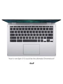 Acer Chromebook Spin 513 CP513-1H - 13.3 In FHD, Qualcomm, 4GB RAM, 64GB EMMC …with Optional M365 Family 12 Months -Digital Station VB28N SQ4 0000000035 SILVER SLd