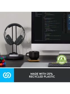 Logitech Zone Vibe 100 Bluetooth Only - Over Ear Wireless Headset - Enduro - Graphite -Digital Station VB3BY SQ5 0000000527 GRAPHITE SLd1