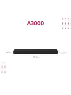 Sony HTA3000 - 3.1 Channel Dolby Atmos® Soundbar -Digital Station VBLPZ SQ4 0000000004 BLACK SLd