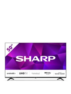 Sharp 50FN4KA, 50-inch, 4K Ultra HD, Frameless Android TV