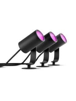 Philips Hue Hue Lily White And Colour Ambiance Outdoor Smart Spotlight Base Kit With Hue Bridge -Digital Station VGENB SQ2 0000000099 N A SLd