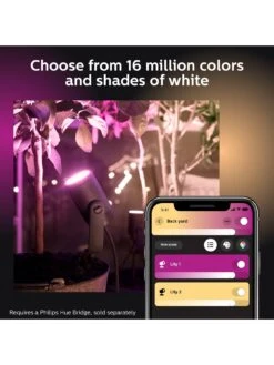 Philips Hue Hue Lily White And Colour Ambiance Outdoor Smart Spotlight Base Kit With Hue Bridge -Digital Station VGENB SQ3 0000000099 N A SLd1
