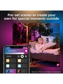 Philips Hue Hue Lily White And Colour Ambiance Outdoor Smart Spotlight Base Kit With Hue Bridge -Digital Station VGENB SQ4 0000000099 N A SLd2