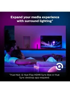 Philips Hue Hue White And Colour Ambiance Indoor Lightstrip 2m With Hue Bridge -Digital Station VGENC SQ6 0000000099 N A SLd4
