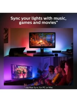 Philips Hue Hue Play Smart Light Bar White & Colour Ambiance Double Pack With Hue Bridge -Digital Station VGEND SQ5 0000000099 N A SLd3