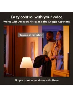 Philips Hue Hue White & Colour Ambiance Smart Bulb 3 Pack LED 6.5W B22 -Digital Station VGENE SQ5 0000000099 N A SLd3