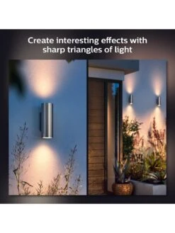 Philips Hue Hue Appear White And Colour Ambiance Smart Outdoor Wall Light Innox Twin Pack -Digital Station VGENH SQ3 0000000099 N A SLd1