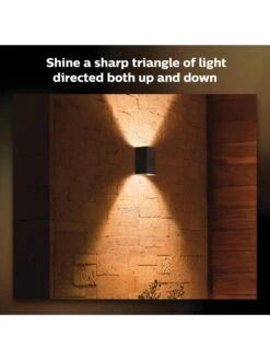 Philips Hue Hue Resonate White And Colour Ambiance Smart Outdoor Wall Light Twin Pack Black -Digital Station VGENI SQ3 0000000099 N A SLd1