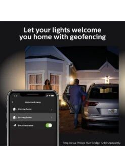 Philips Hue Hue Resonate White And Colour Ambiance Smart Outdoor Wall Light Twin Pack Black -Digital Station VGENI SQ7 0000000099 N A SLd5