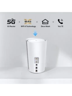 TP-Link TP Link Deco X80-5G AX6000 Whole Home Wi-Fi 1-Pack Solution -Digital Station VGRRV SQ5 0000000013 WHITE SLd1