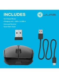 JLab Go Charge Mouse -Digital Station VH5MI SQ4 0000000004 BLACK SLd