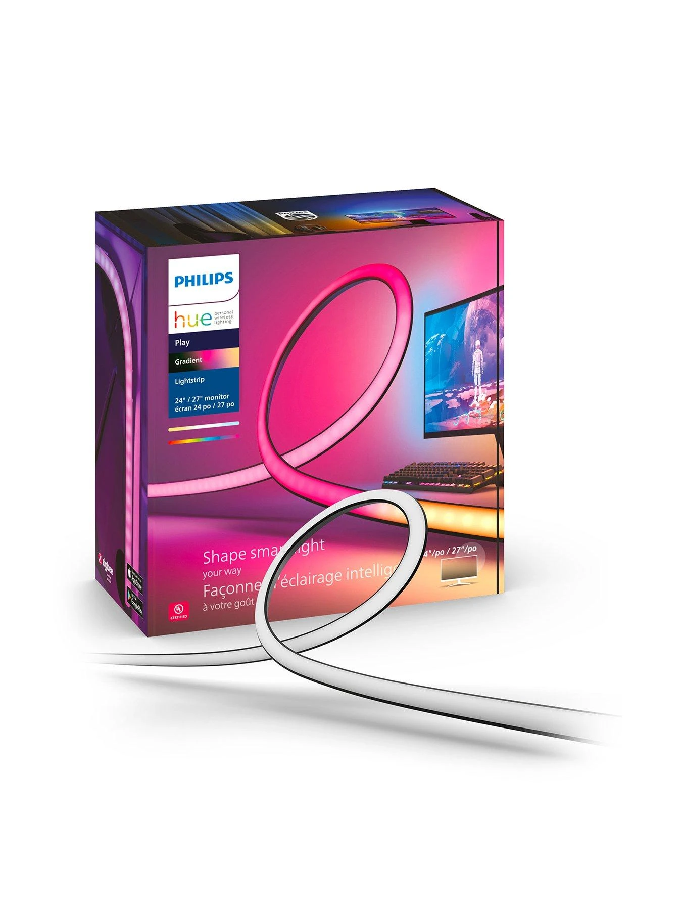 Philips Hue Gradient PC Strip 24 27 Inch EU 1 Philips Hue Gradient PC Strip 24 27 Inch EU