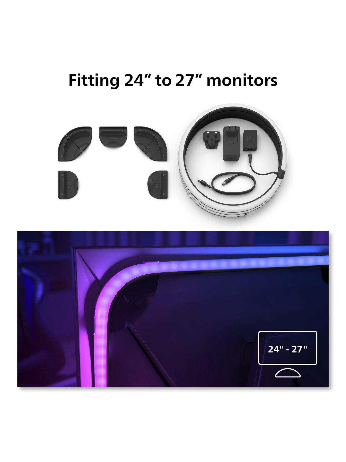 Philips Hue Gradient PC Strip 24 27 Inch EU 4 Philips Hue Gradient PC Strip 24 27 Inch EU - Image 4