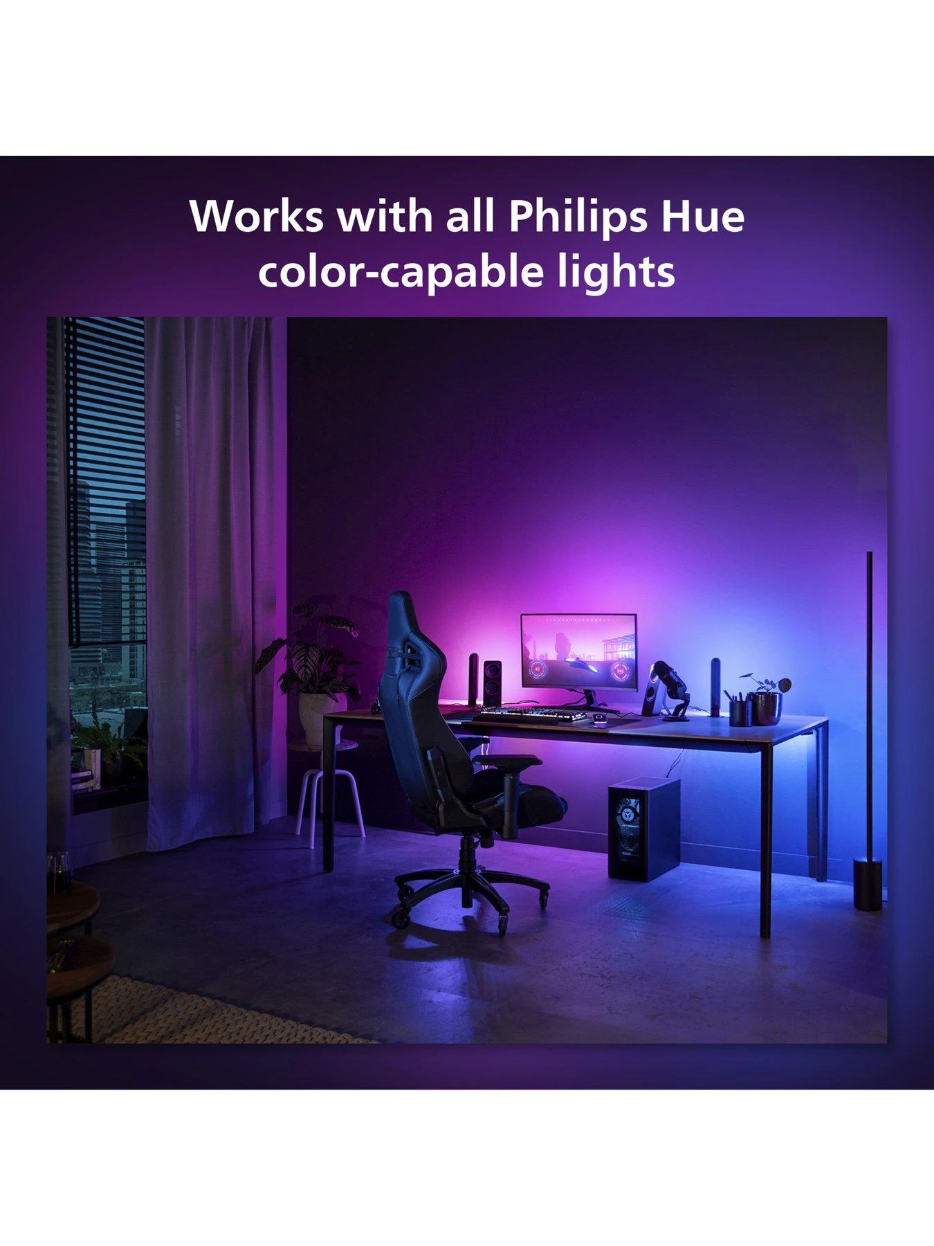 Philips Hue Gradient PC Strip 24 27 Inch EU 6 Philips Hue Gradient PC Strip 24 27 Inch EU - Image 6