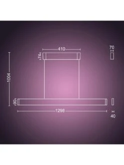 Philips Hue Ensis Hue Pendant Black 2x39W 24V -Digital Station VHA8K SQ6 0000000099 N A SLd4