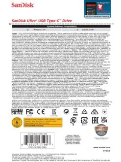 SanDisk Ultra USB Type-C Flash Drive 256GB -Digital Station VHDXQ SQ4 0000000099 N A SLd