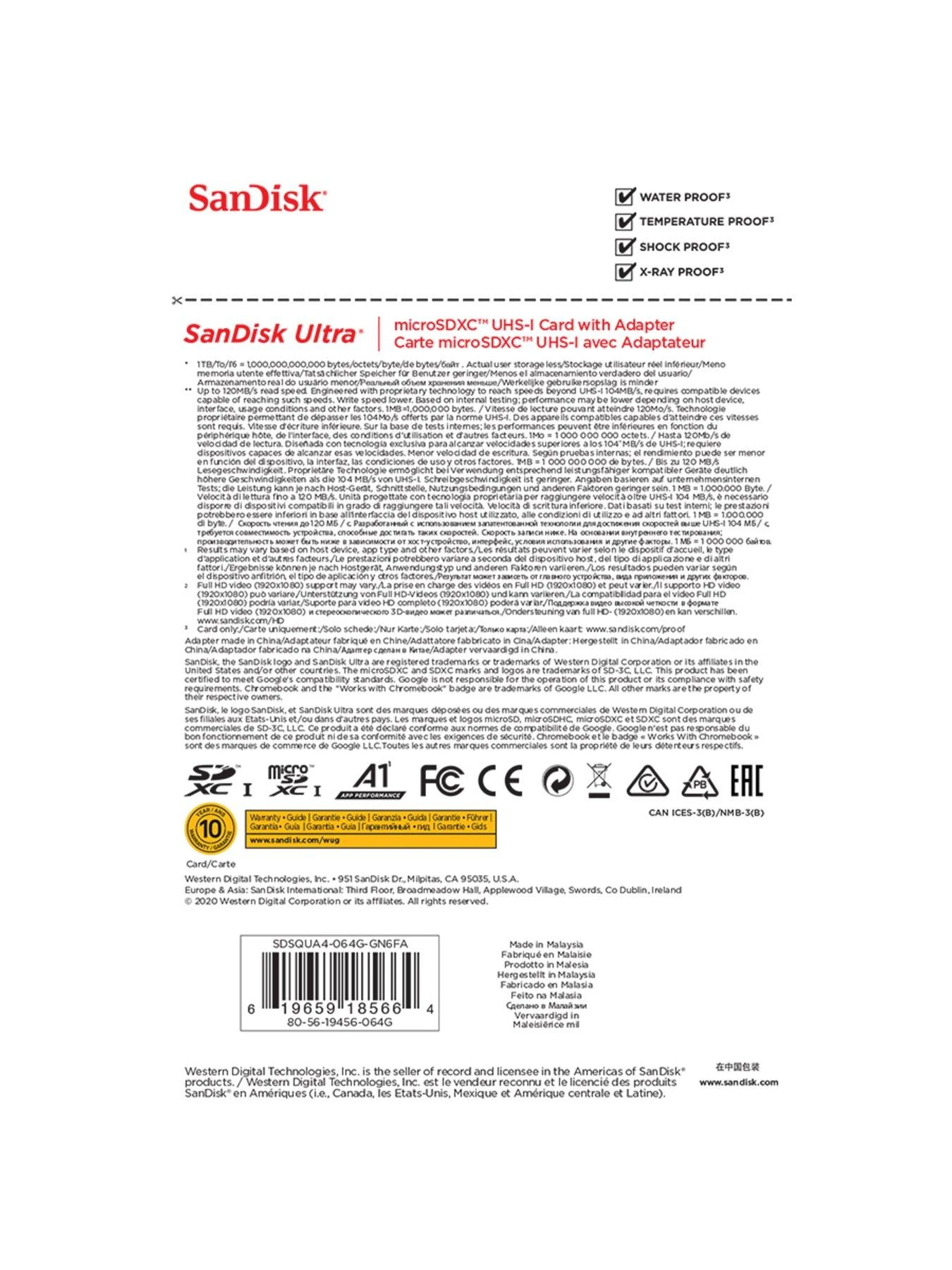 SanDisk Ultra 64GB MicroSDXC UHS-I Card For Chromebooks - With Adapter 4 SanDisk Ultra 64GB MicroSDXC UHS-I Card For Chromebooks - With Adapter - Image 4