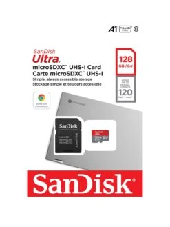 SanDisk SanDisk Ultra 128GB MicroSDXC UHS-I Card For Chromebooks - With Adapter