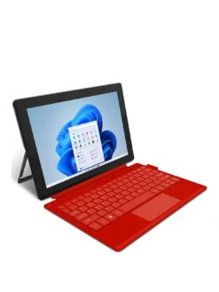 Geo GeoPad 110 2-in-1 Laptop - 10.1in, Intel Celeron N4020, 4GB RAM 128GB SSD, Detachable Keyboard - Strawberry -Digital Station VHWM3 SQ3 0000000017 RED SLa