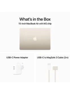 Apple MacBook Air (M2, 2023) 15-inch with 8-core CPU And 10-core GPU, 512GB - Starlight -Digital Station VHWXV SQ7 0000016239 STARLIGHT SLd3