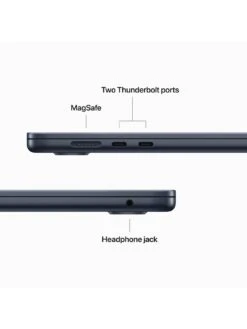 Apple MacBook Air (M2, 2023) 15-inch with 8-core CPU And 10-core GPU, 256GB - Midnight -Digital Station VHWXW SQ5 0000000976 MIDNIGHT SLd1