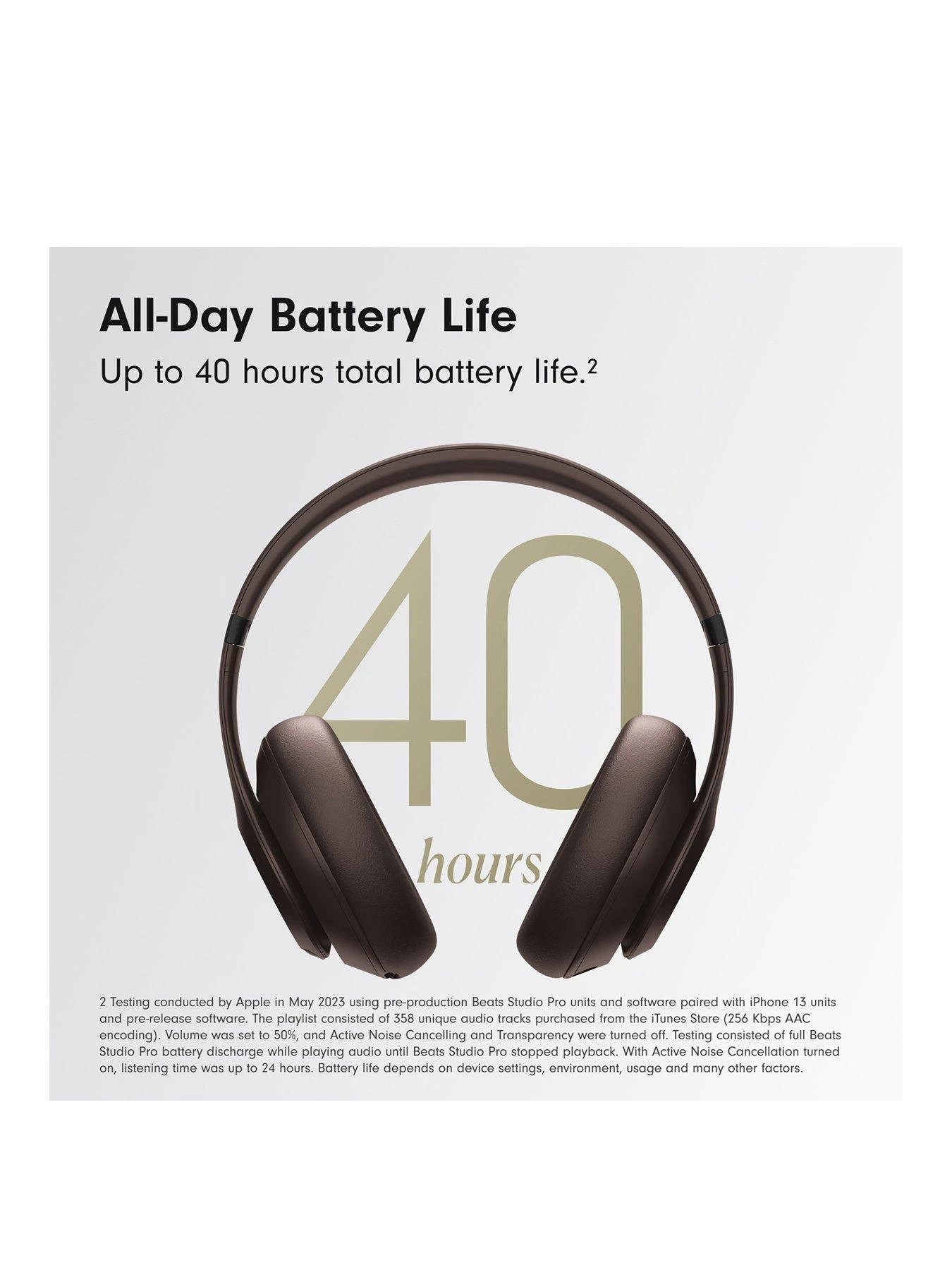 Beats Studio Pro Wireless Headphones - Deep Brown 3 Beats Studio Pro Wireless Headphones - Deep Brown - Image 3