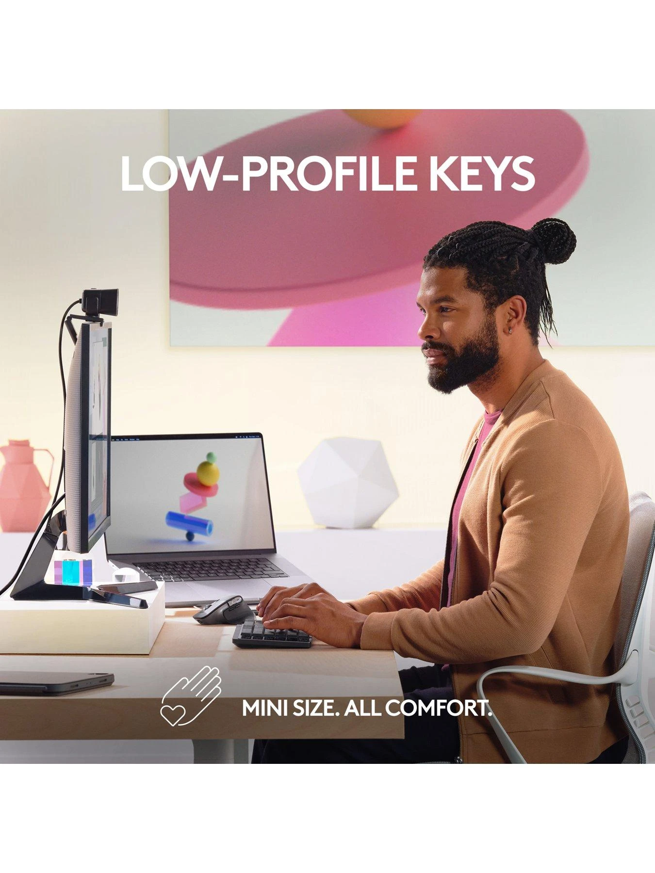 Logitech MX Mechanical Mini For Mac Minimalist Wireless Illuminated Keyboard 4 Logitech MX Mechanical Mini For Mac Minimalist Wireless Illuminated Keyboard - Image 4