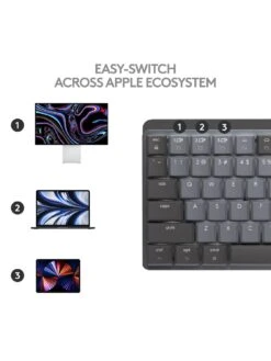 Logitech MX Mechanical Mini For Mac Minimalist Wireless Illuminated Keyboard 11 Logitech MX Mechanical Mini For Mac Minimalist Wireless Illuminated Keyboard -Digital Station VI1ZL SQ5 0000000674 SPACE GREY SLd1