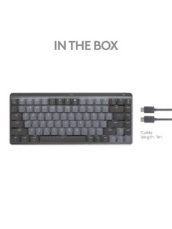 Logitech MX Mechanical Mini For Mac Minimalist Wireless Illuminated Keyboard 13 Logitech MX Mechanical Mini For Mac Minimalist Wireless Illuminated Keyboard -Digital Station VI1ZL SQ7 0000000674 SPACE GREY SLd3