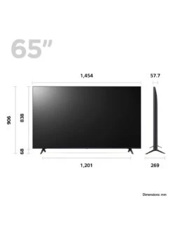 LG 2023 UR80 Series - 65-inch, LED, 4K Ultra HD, HDR, Smart TV 65UR80006LJ -Digital Station VI2WP SQ4 0000000020 BLUE SLd